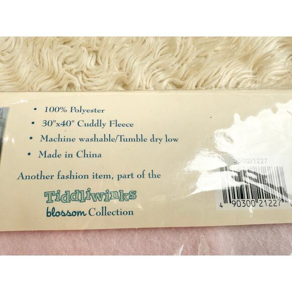 Y2K Tiddliwinks Blossom Collection Embroidered Fleece Baby Blanket - Picture 8 of 8